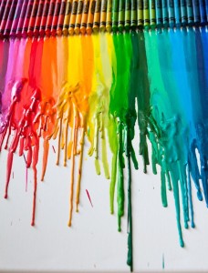 Melted Crayon Tutorial by Meg Duerksen