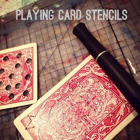 Playing Card Stencils by BareBranchBlooming.Com