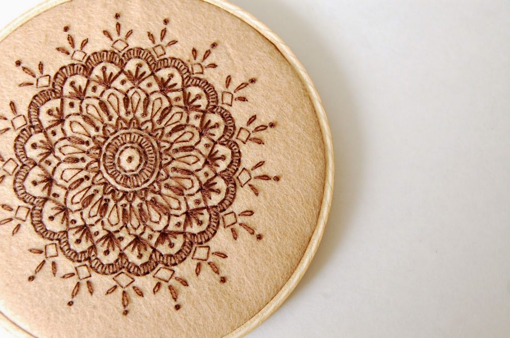 DIY Mandala Embroidery - kitskorner - SewSweetStitches
