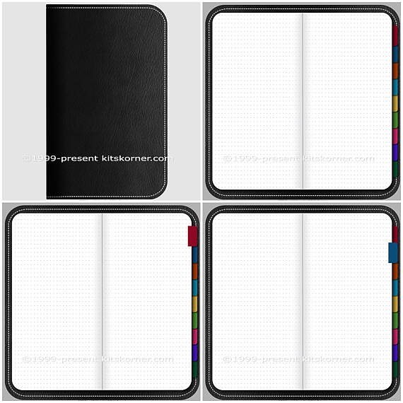 New on Etsy! Digital Dotted Journals - 115 pages with and without tabs & links.