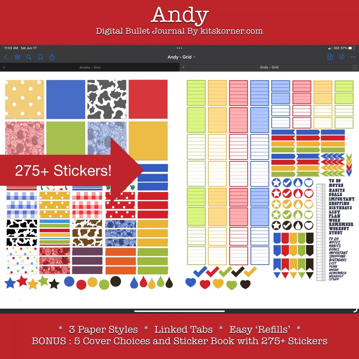 Andy : Sticker Pack