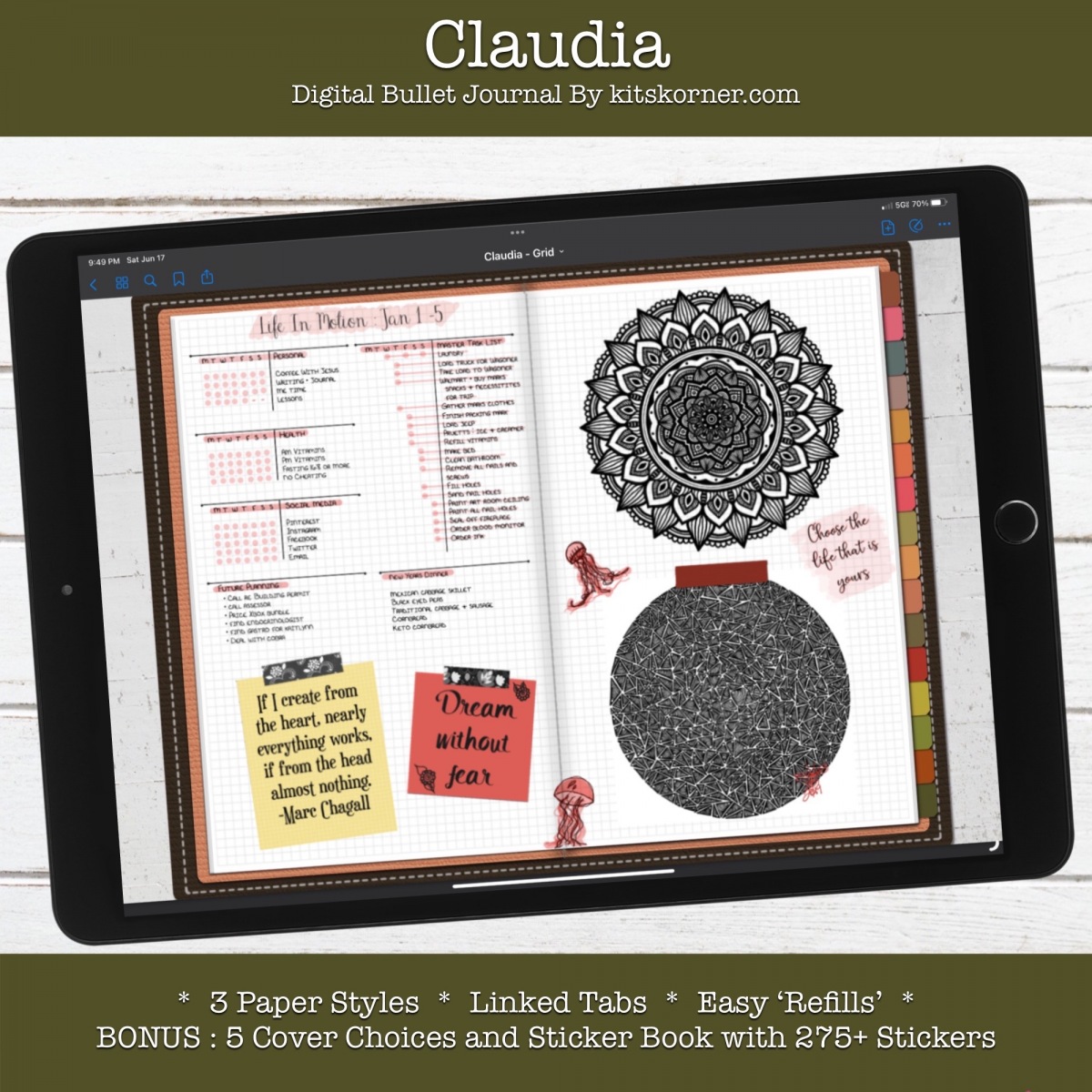 Claudia : Sample Landscape Page
