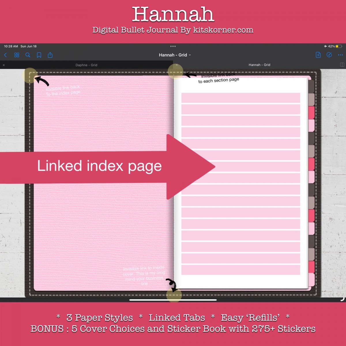Hannah : Index Page & Tabs