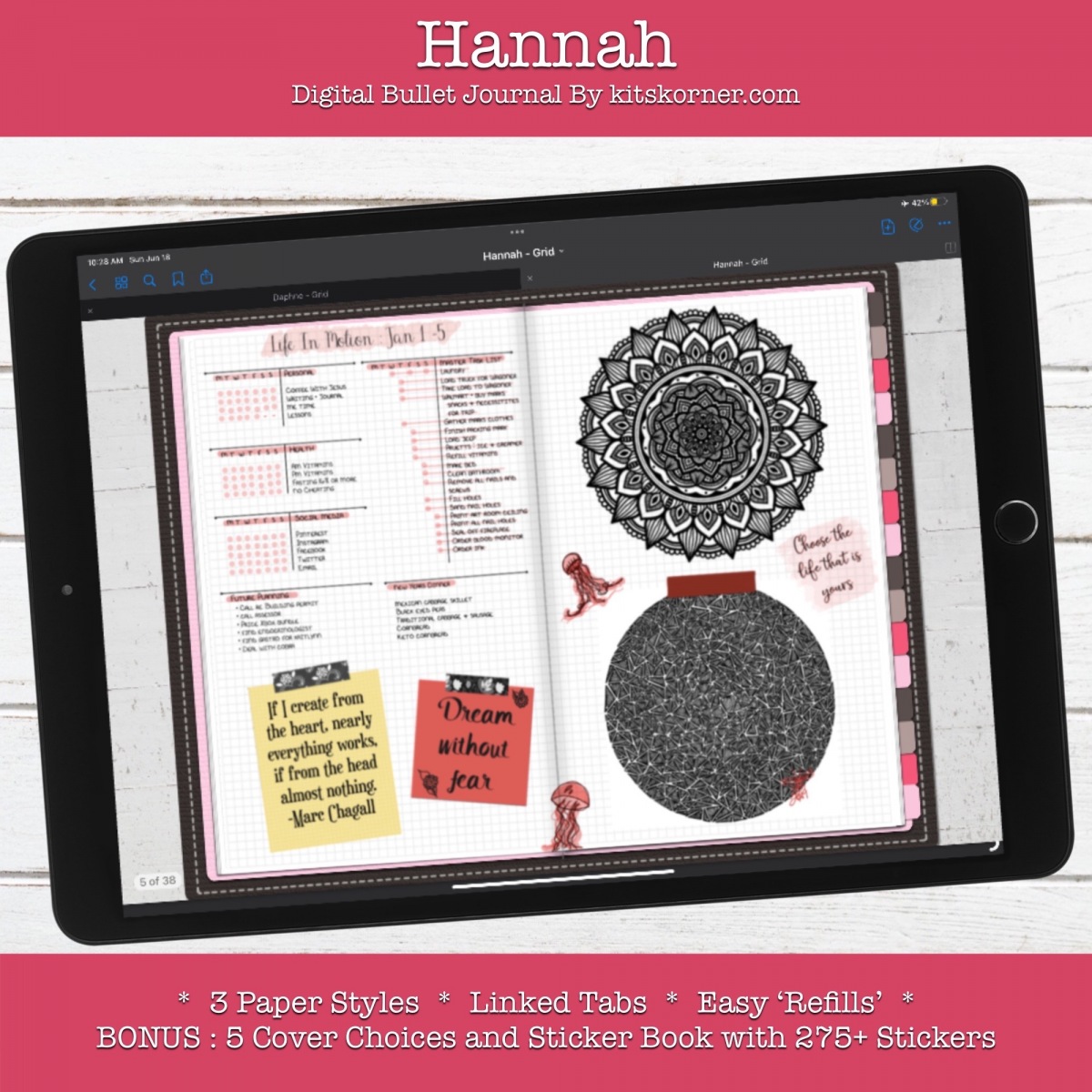 Hannah : Sample Landscape Page