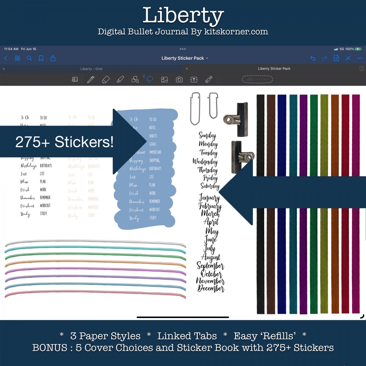 Liberty : Bonus Sticker Pack