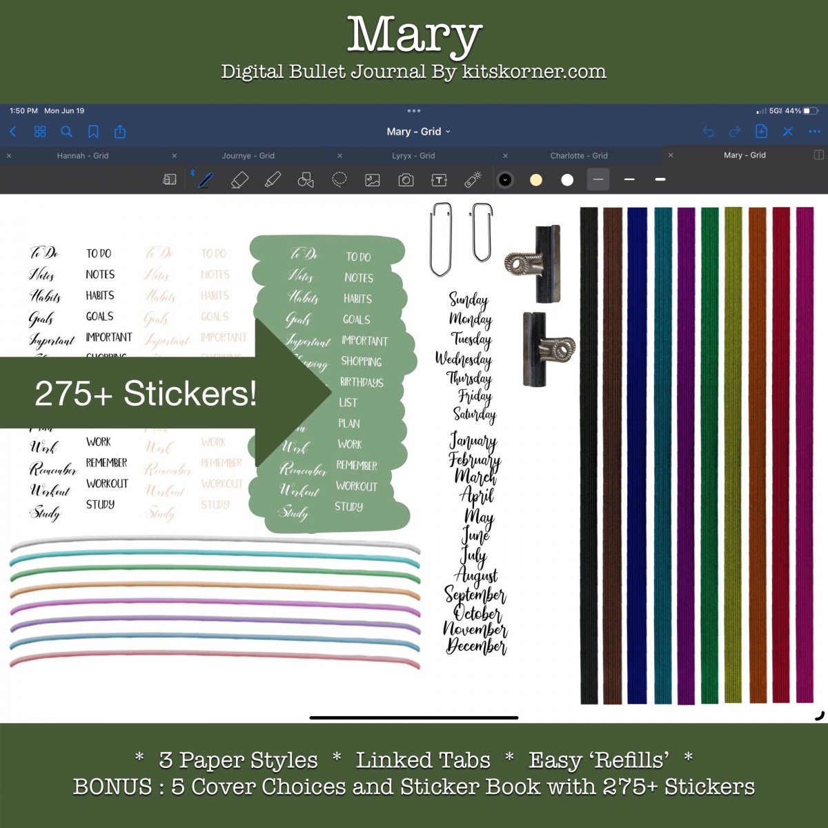 Mary : Bonus Sticker Pack