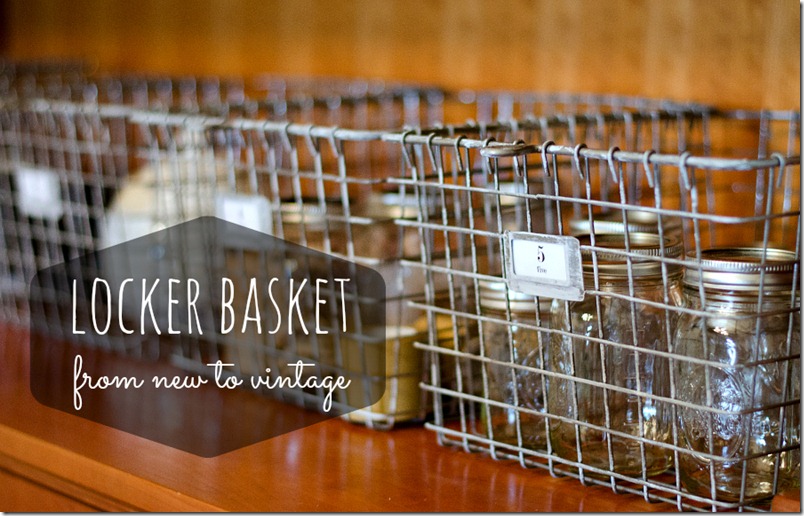 New Vintage Locker Baskets Tutorial