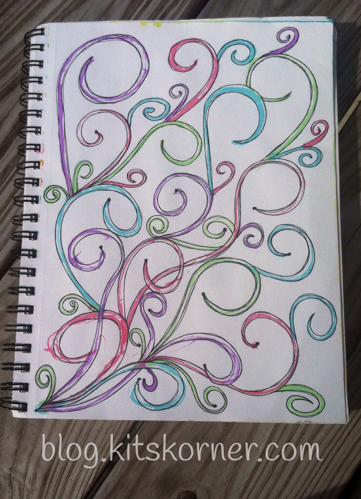 Sketchbook : Watercolor Swirls