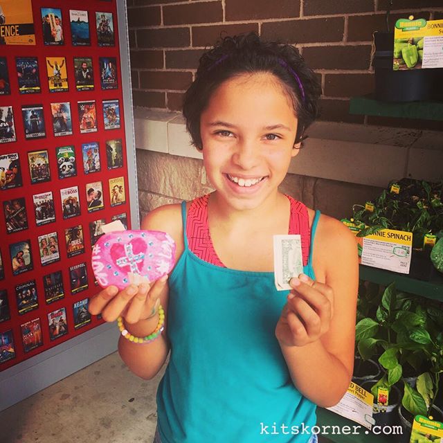 Thank you for making this little ones day and inspiring her to get busy creating more rocks to hide! There was a $2 bill taped to the bottom as an added bonus! It was only marked and it has certainly inspired just that, so I am only assuming it's connected to #baytownrocks.. either way