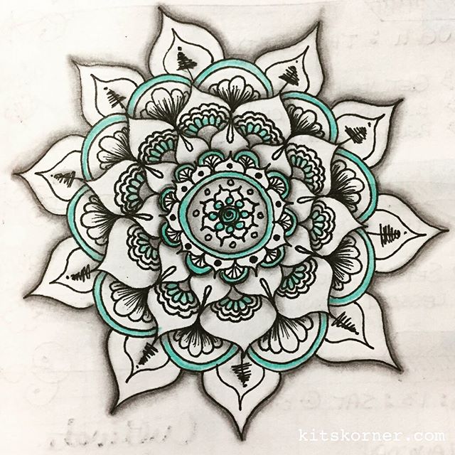 Aug 5 – Mandala Journal Closeup…