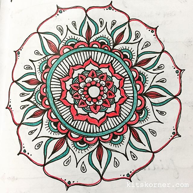 June 23 - Mandala Journal Closeup
