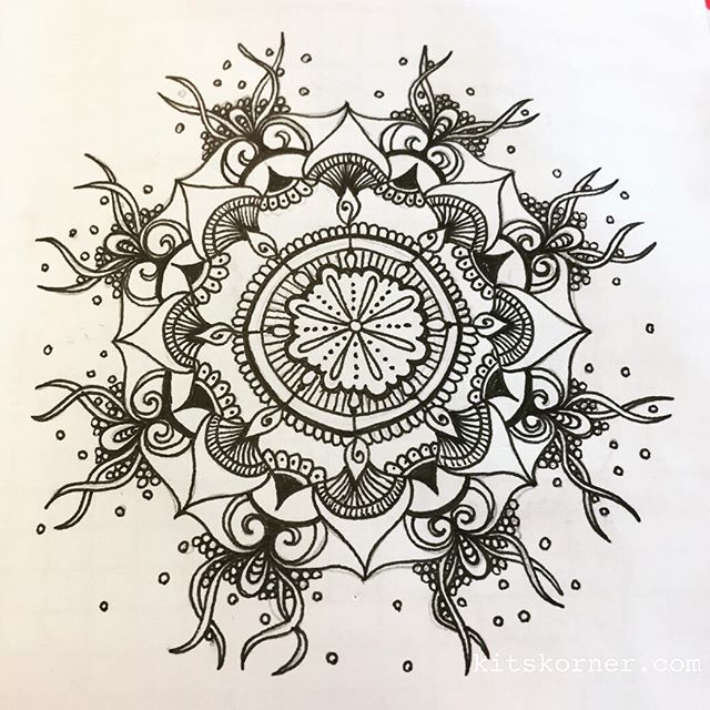 Nov 7 - Mandala Journal closeup