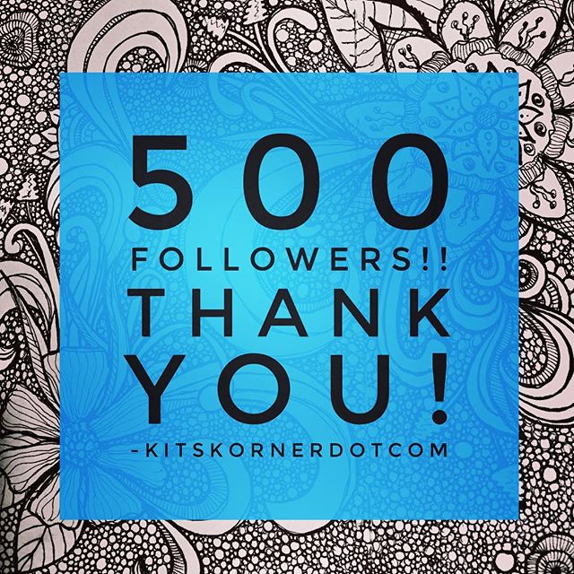 What a weekend! 500 followers! Thank you all!