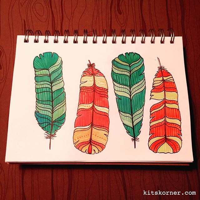 Watercolor Feather…