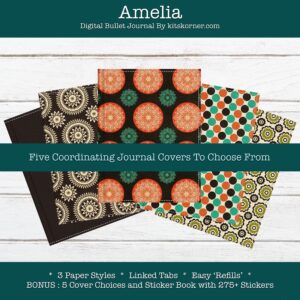 Ameilia : A Boho Digital Bullet Journal