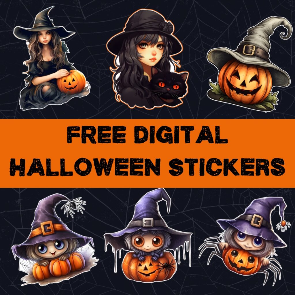 Free Digital Halloween Stickers